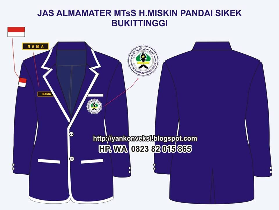 JAKET SERAGAM MTSs H. MISKIN PANDAI SIKEK BUKITTINGGI