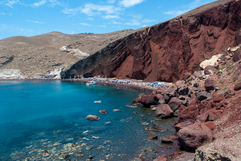 red beach in santorini red beach in santorini