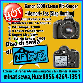 Rental Kamera DSLR Canon 500D/Kiss X3 [Rp. 95.000/24 Jam (Tinggal Jepret)]