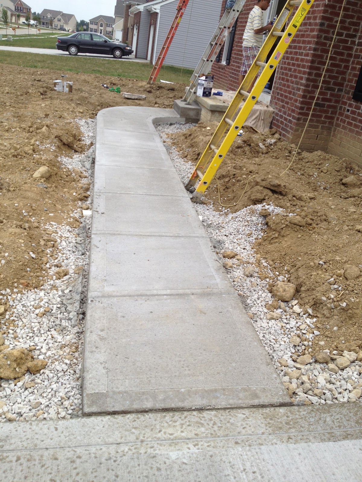Building our Yorkshire with Ryan Homes Driveway, Sidewalks, Mailbox