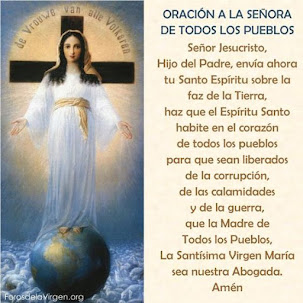 Santísima Virgen María como SEÑORA DE TODOS LOS PUEBLOS.