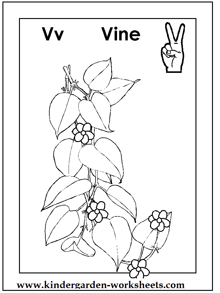 Kindergarten Worksheets: ASL Alphabets coloring pages