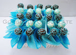 Popcake Bouquet in Basket With Cute Paper