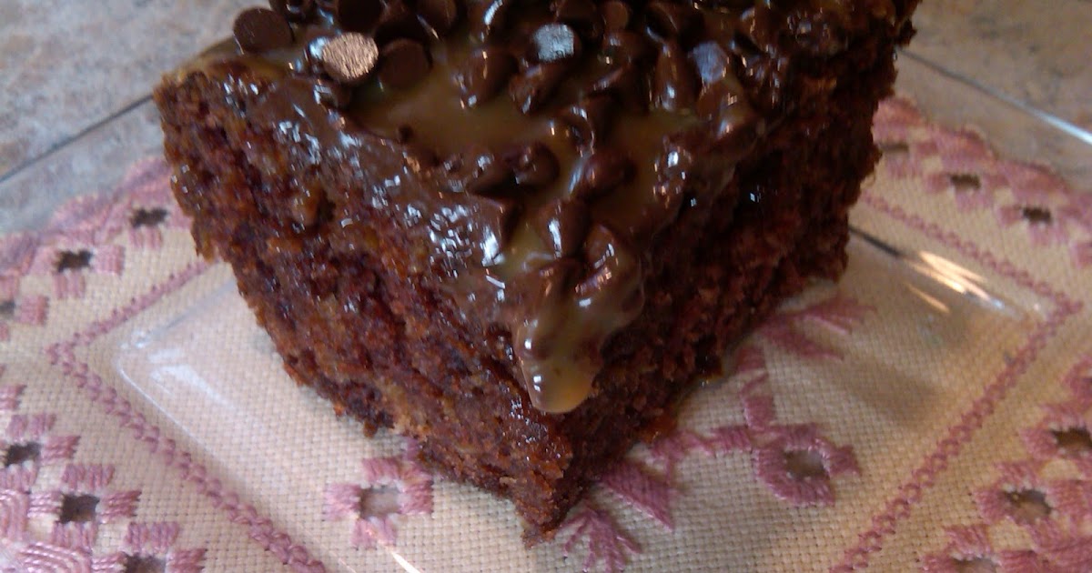 Michele's Woman Cave Caramel Zucchini Cake