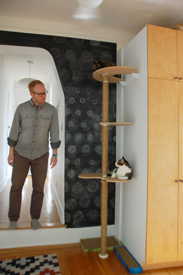 mimshi blogger Cat tower scratch pad