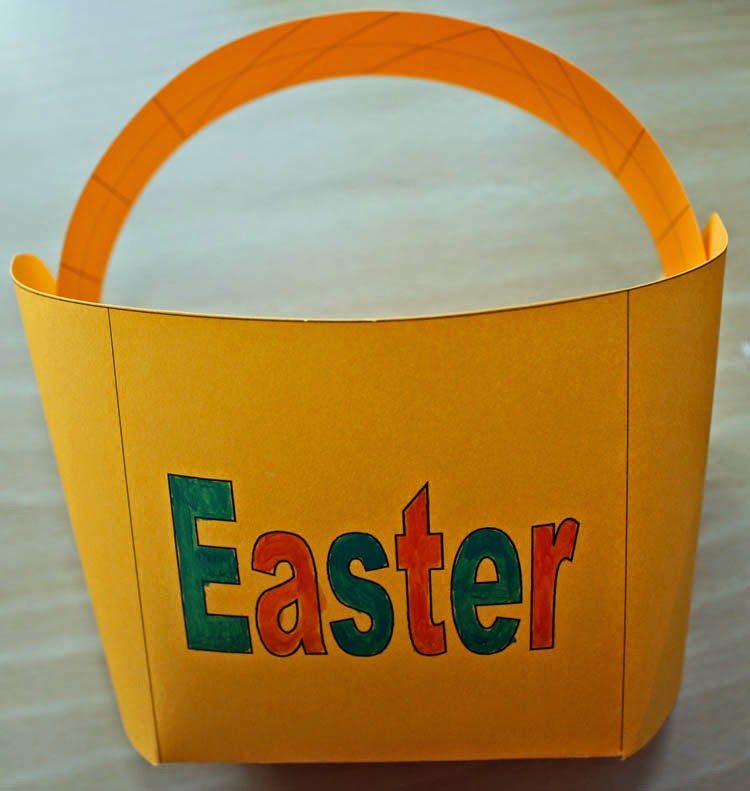 Craft and Activities for All Ages! Easter Basket to Make A4