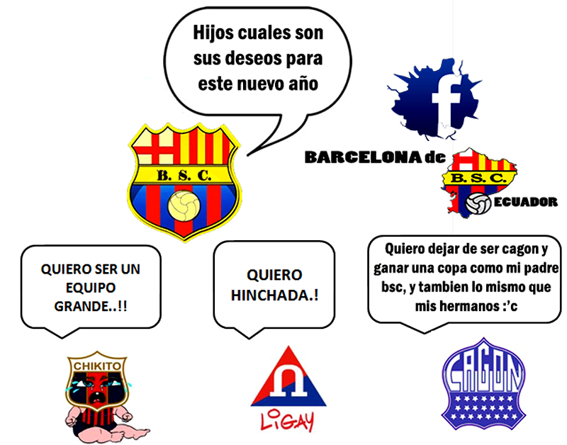 Imágenes graciosas del Barcelona y Real Madrid Sinplanes