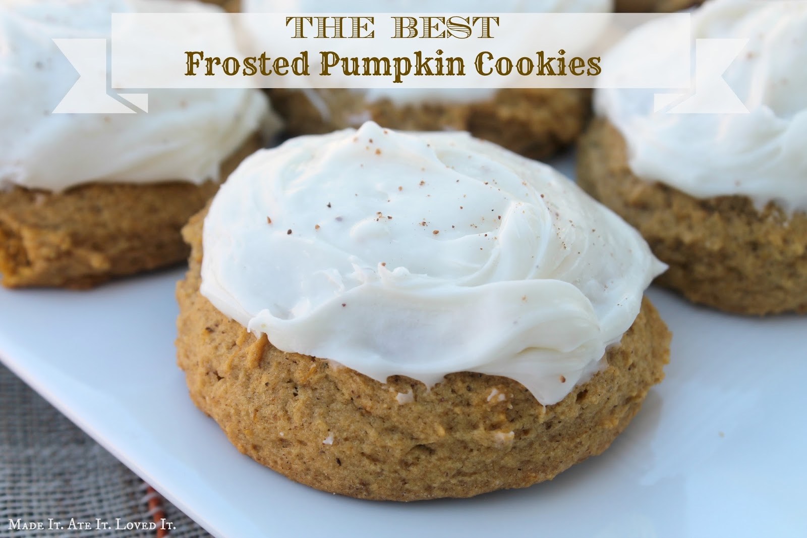 The BEST Frosted Pumpkin Cookies Classy Clutter