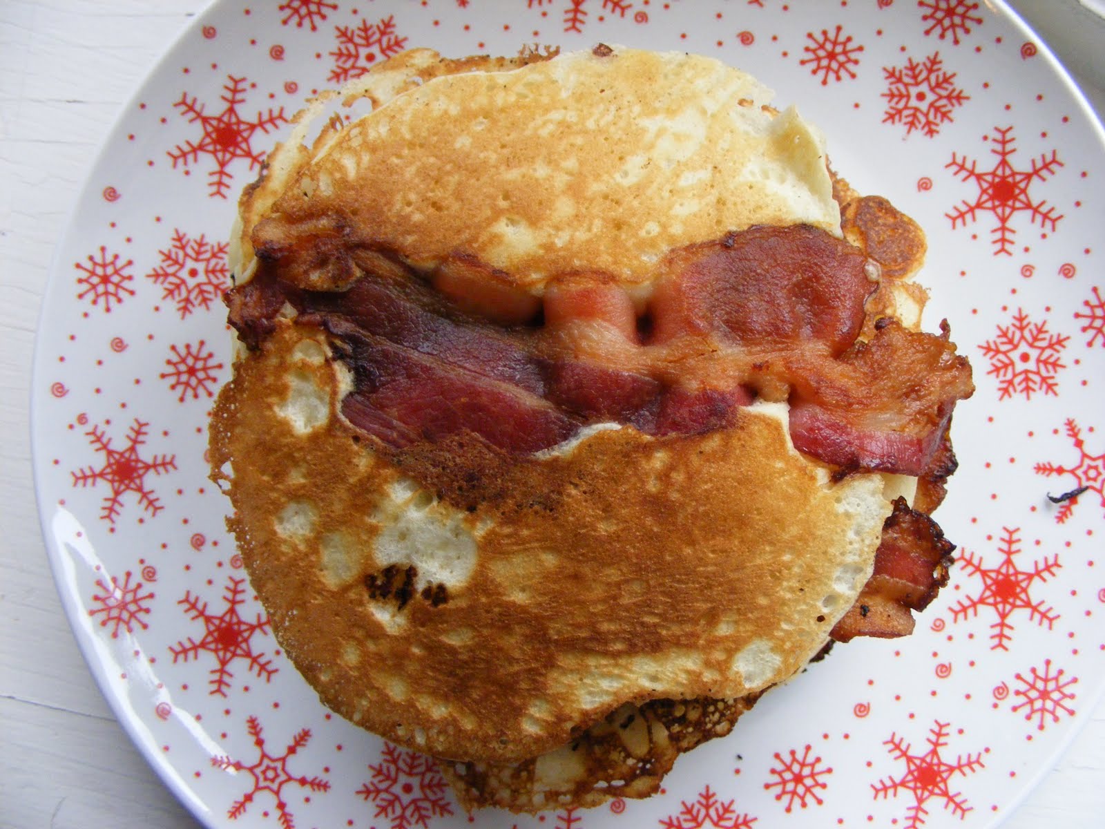 The Virtual Goody Plate Pancake Week 4 Bacon Pancakes (Oh, Yes)