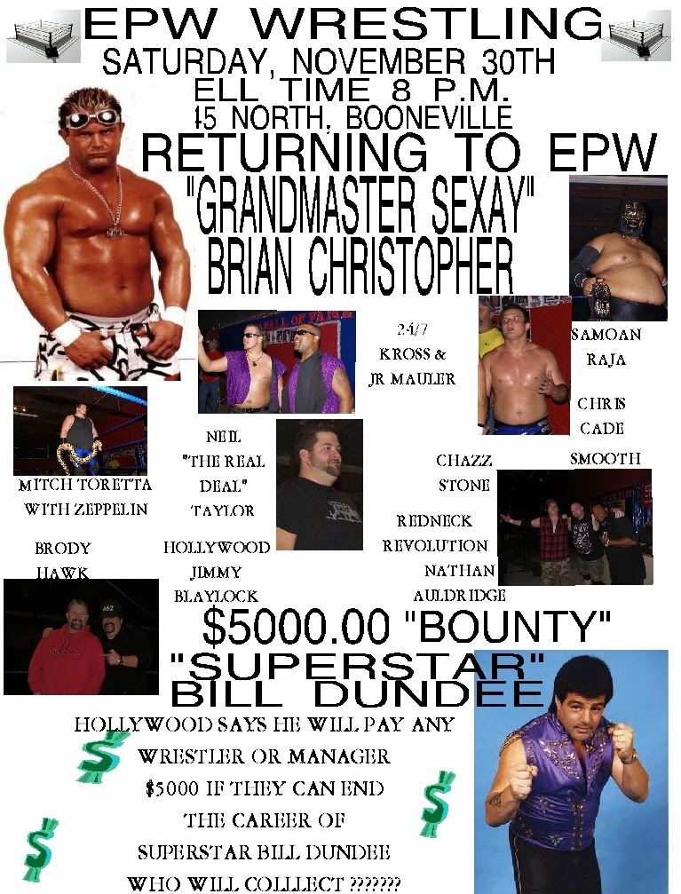 Wrestling News Center: Grand Master Sexay Brian Christopher Will Be At EPW  This Saturday Night..Gary Valiant Returns