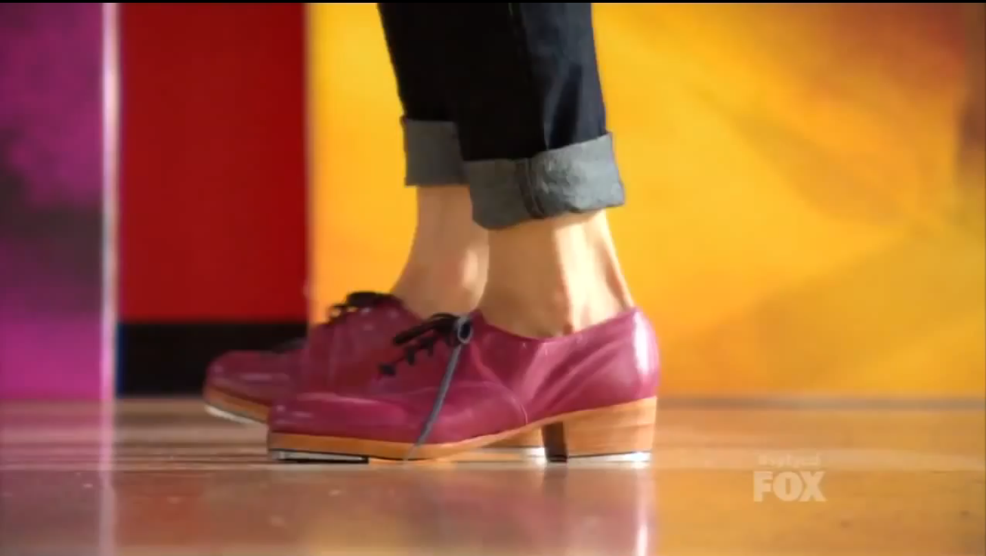 pink tap shoes