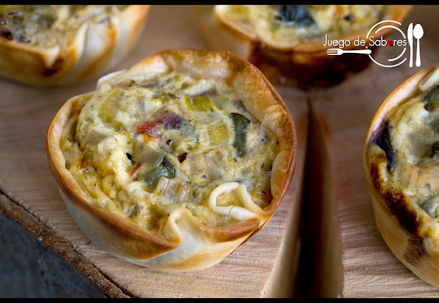 TARTALETAS DE VERDURAS