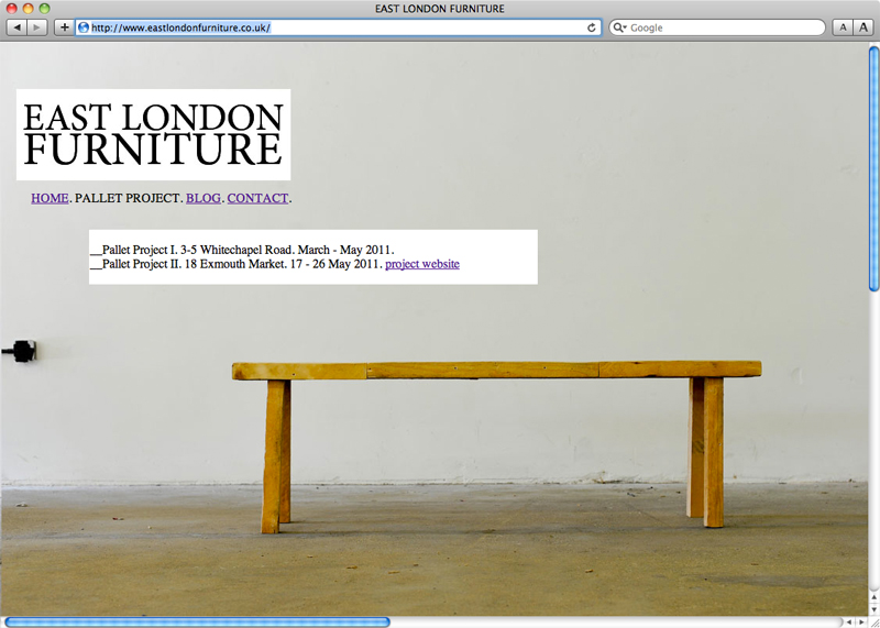 EAST LONDON FURNITURE May 2011