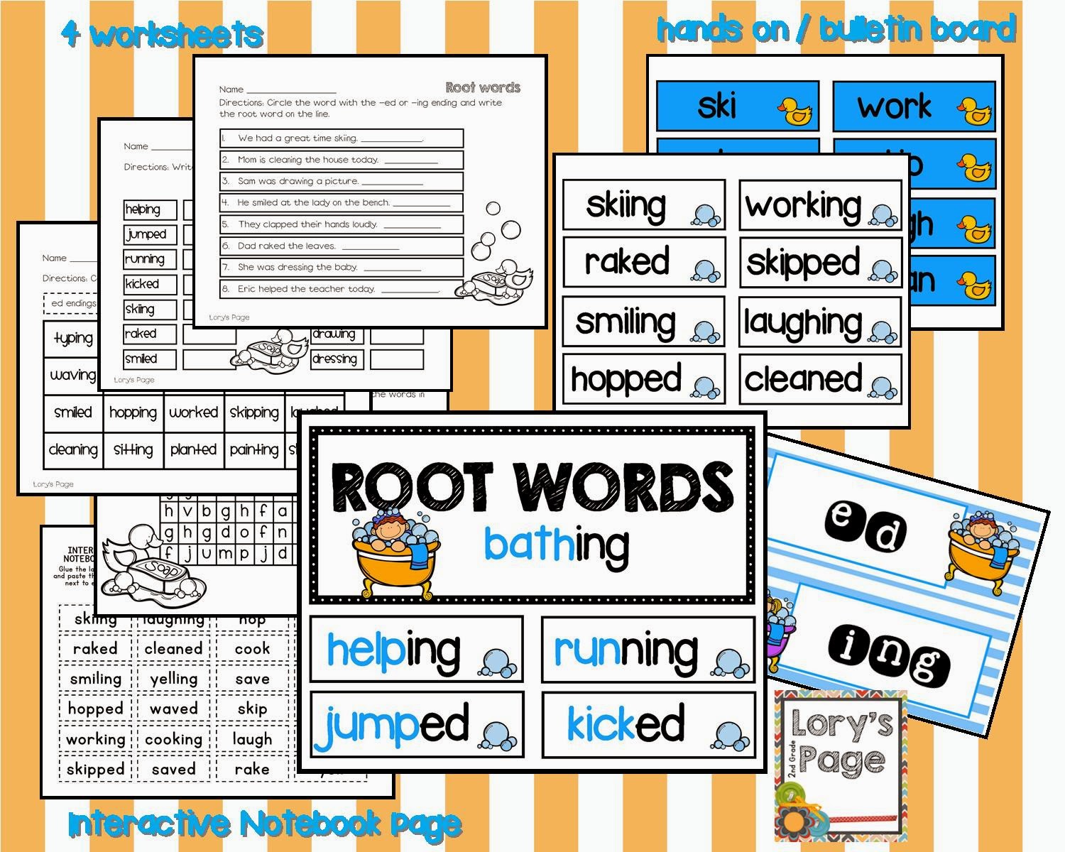 Lory's 2nd Grade Skills: Root Words, Endings and more