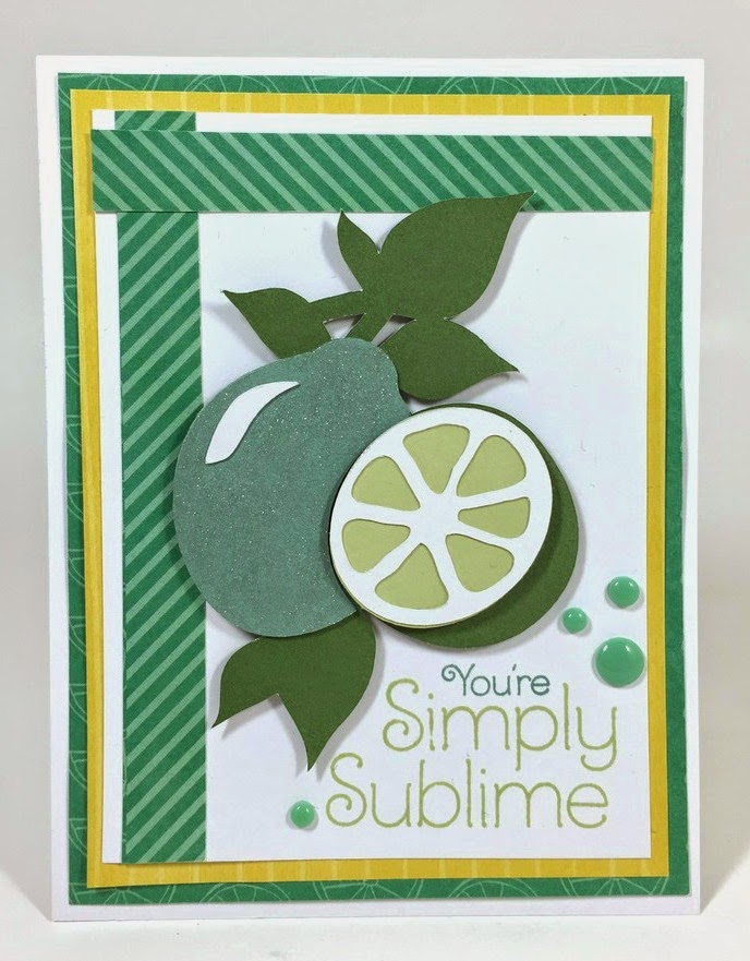 Cricut Sublime Lime card