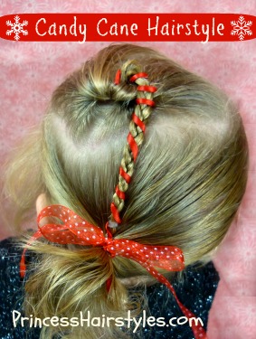 christmas hairstyles candy cane