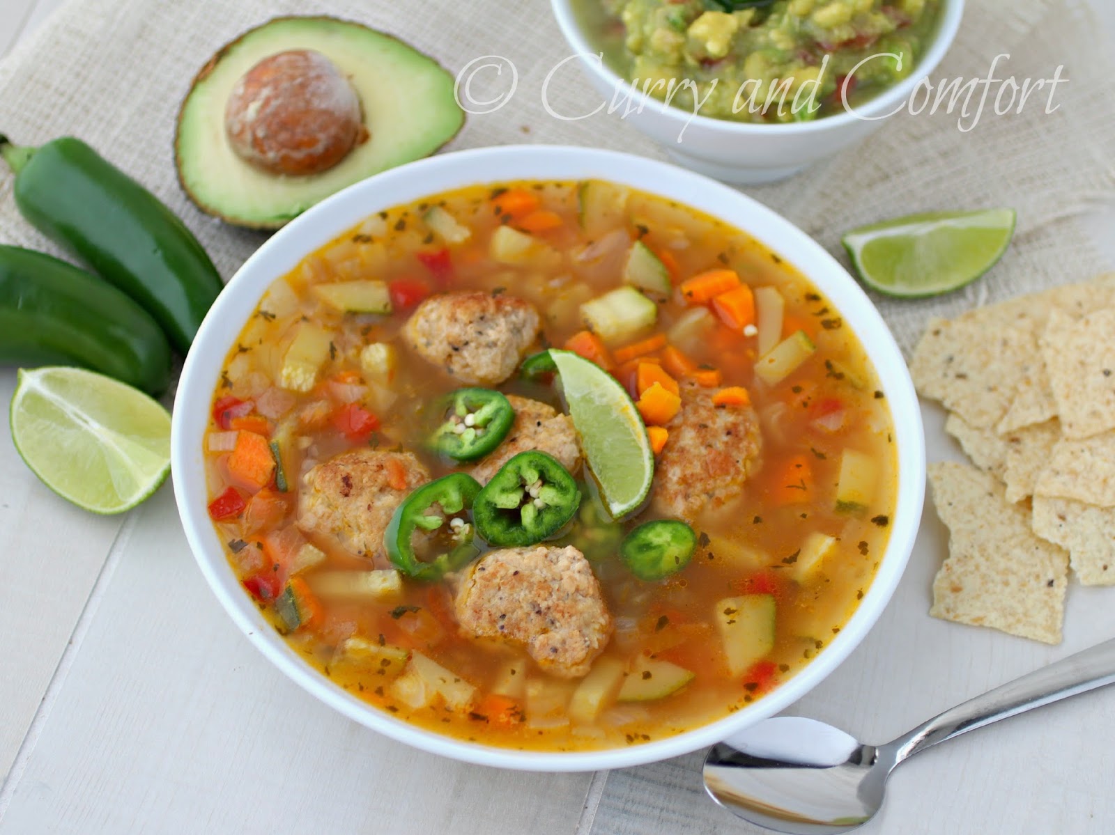 Kitchen Simmer Mexican Meatball Soup (Albondigas) Low Carb Version