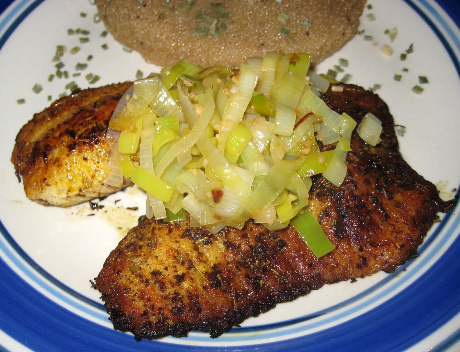 21st Century Urban Pioneers PanSeared Tilapia/Tofu with LeekTarragon