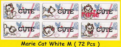 Label Nama Marie Cat White M