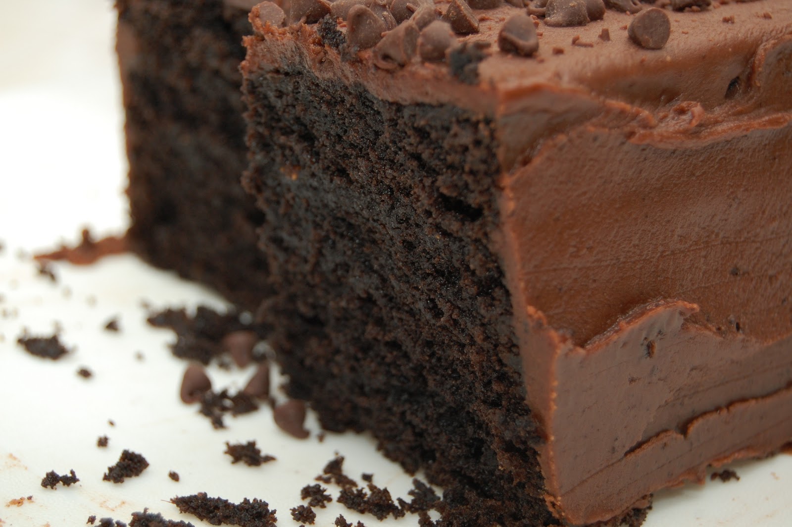 Chocolate Loaf Cake with Fudge Frosting (It's My Birthday, I Can Bake
