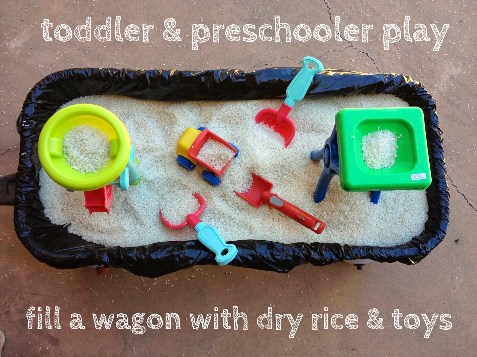 Be Brave, Keep Going Make An Easy Rice Bin Sensory Play For Toddlers