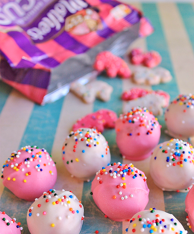 Momma Told Me: Circus Animal Cookie Truffles Recipe Momma Told Me: Circus Animal Cookie Truffles Recipe
