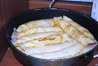 crepes con cotto e mozzarella