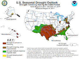 NOAA U.S. Seasonal Drought Outlook