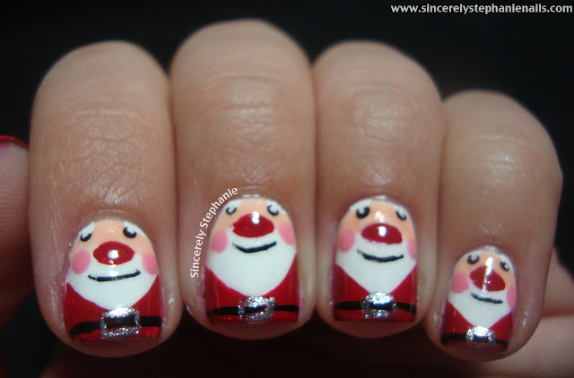 santa nail art