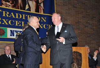 Police Commissioner Raymond W. Kelly (l) appointed Dr. James O’Keefe as Deputy Commissioner of Training for the New York City Police Department.
