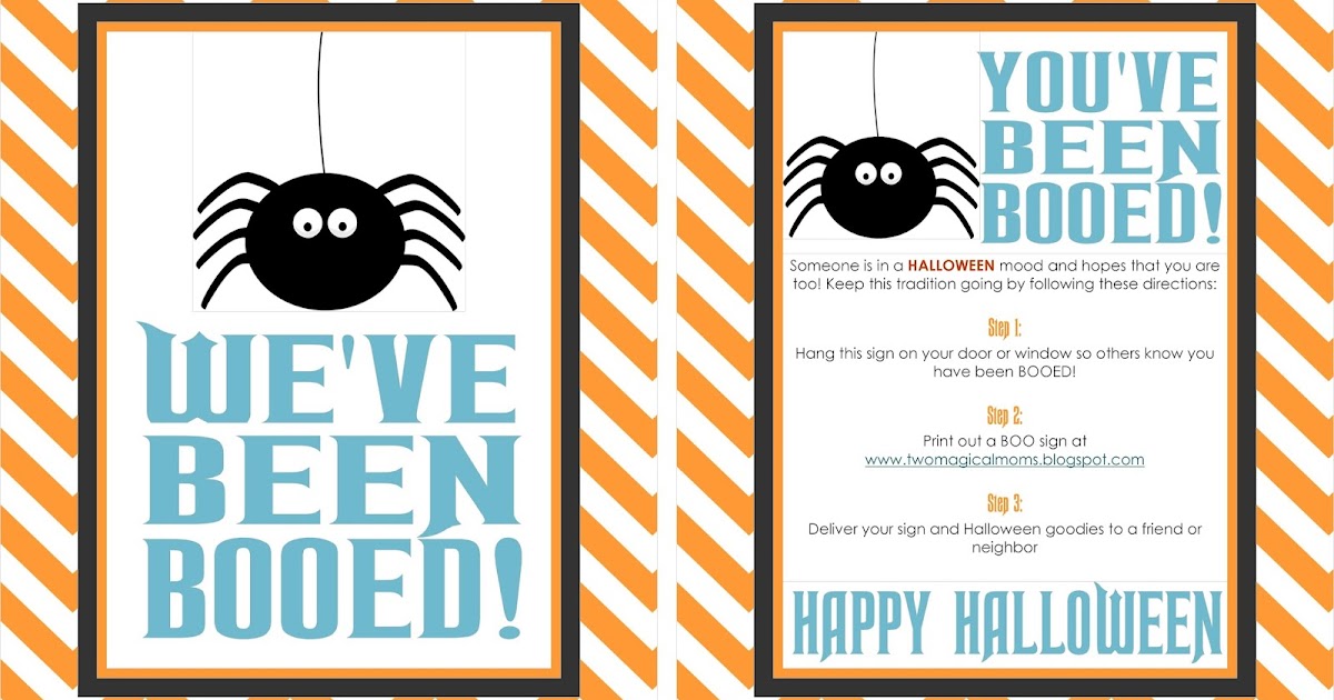 Two Magical Moms Halloween You�ve Been Booed!