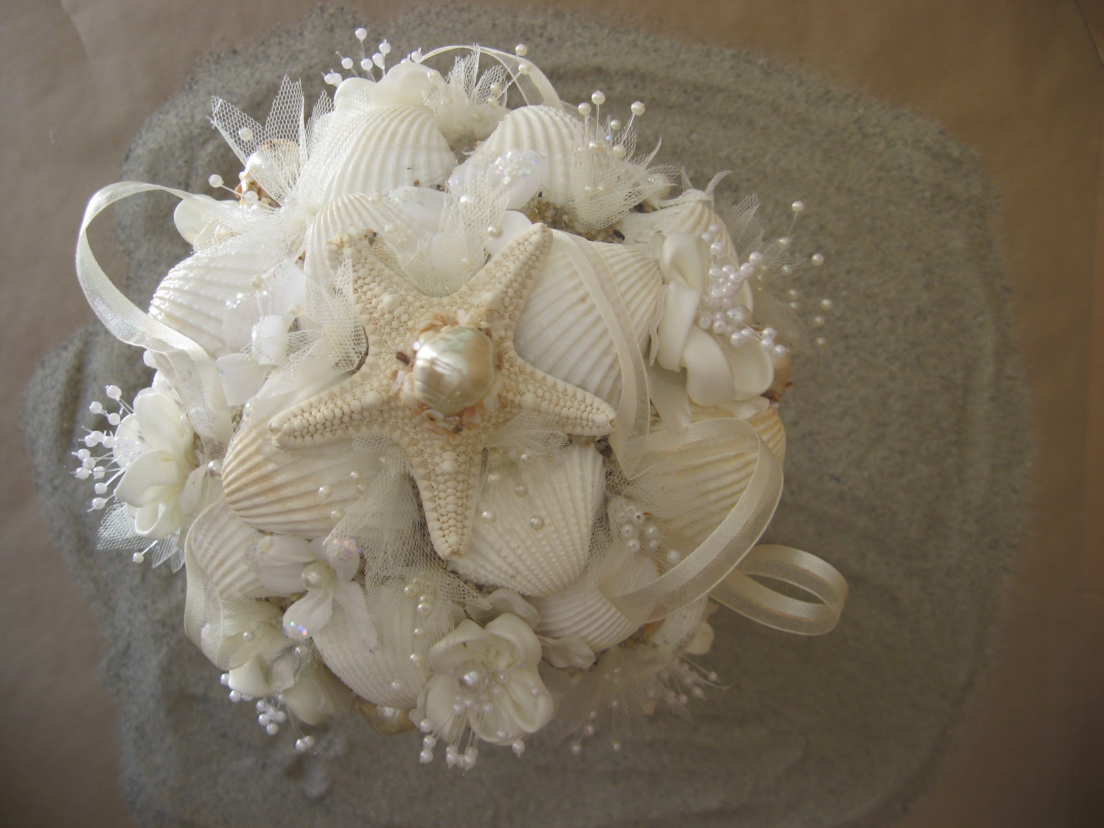 Oh One Fine Day SEASHELL WEDDING BOUQUETS...
