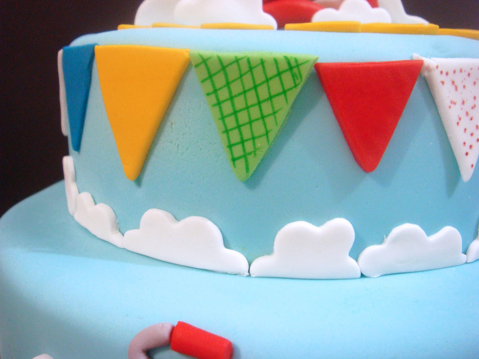 butter hearts sugar Tricycle Birthday Cake