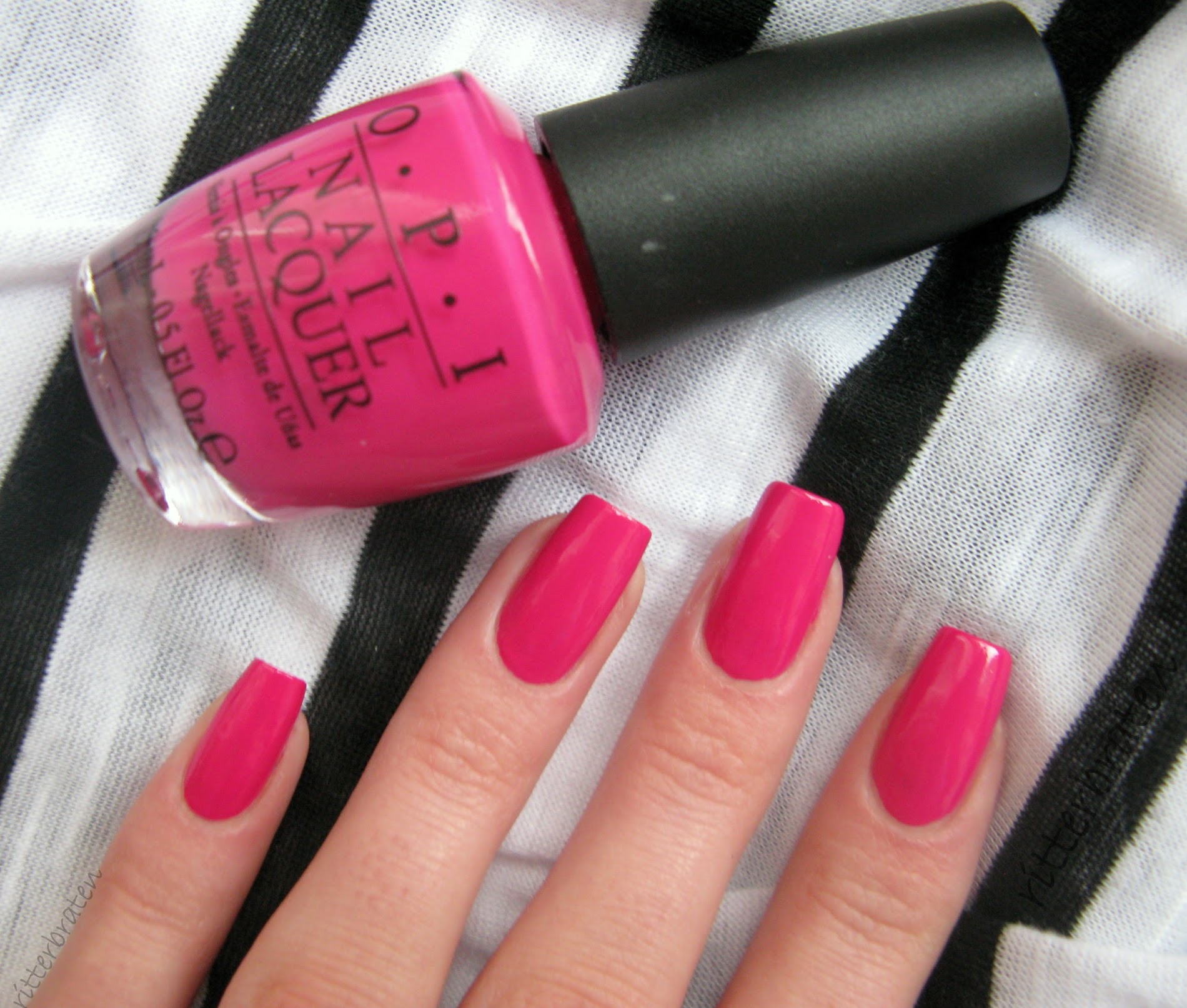 OPI Pink Flamenco nail polish swatch