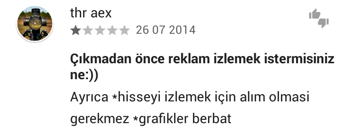google play yorum