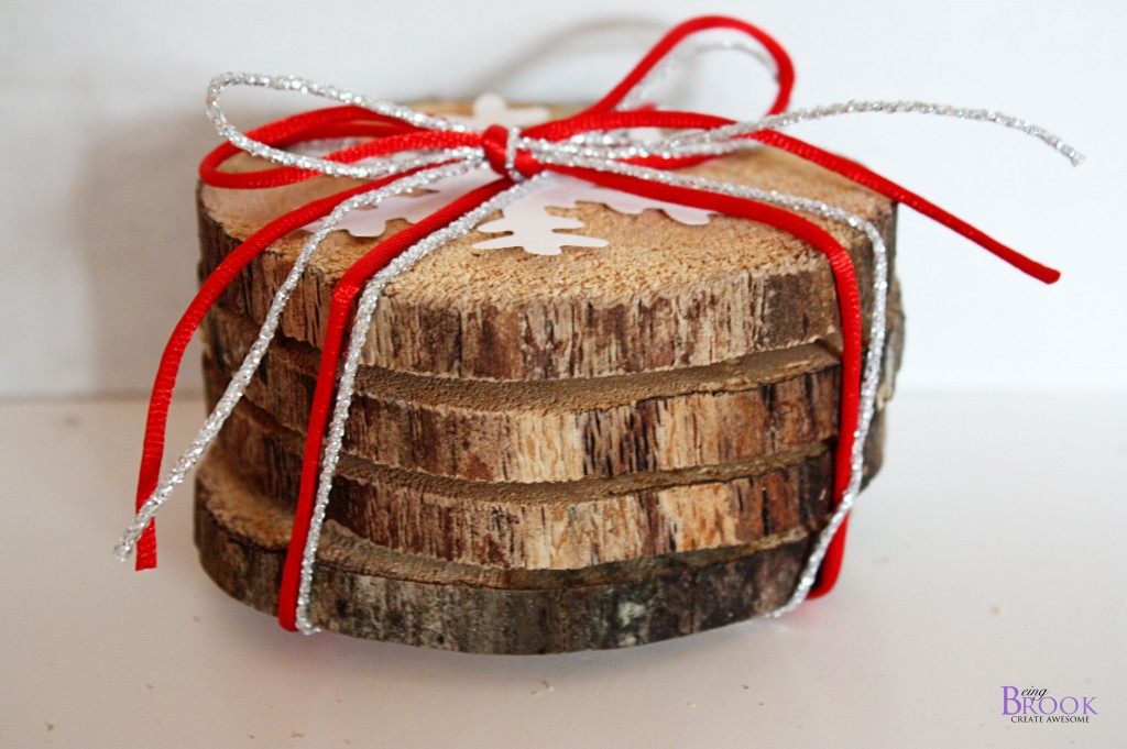 Easy Log Coasters {Nesting tables} BeingBrook