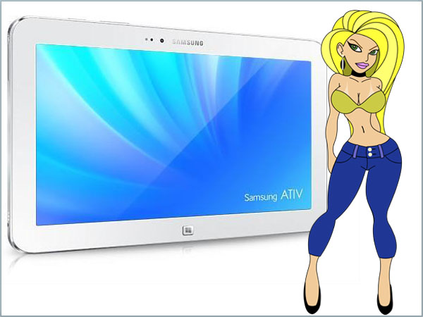 Marcella Vizzi, tablet, ATIV Tab 3, lançamento, aparelho eletrônico, Samsung 