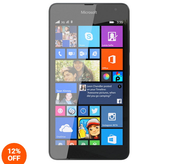 Harga Microsoft Lumia 535 RM1090 Black Juni 2015