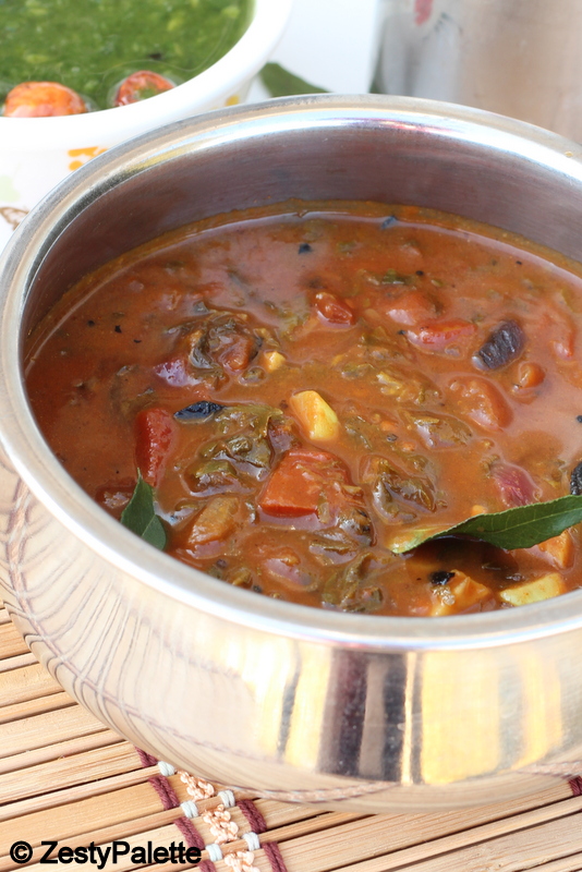 Cooks Joy Vendhaya Keerai Kuzhambu (Methi leaves in tamarind gravy)