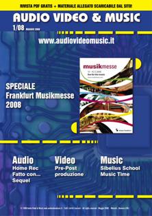 Audio Video & Music 1 - Maggio 2008 | TRUE PDF | Mensile | Professionisti | Audio Recording | Software | Hardware