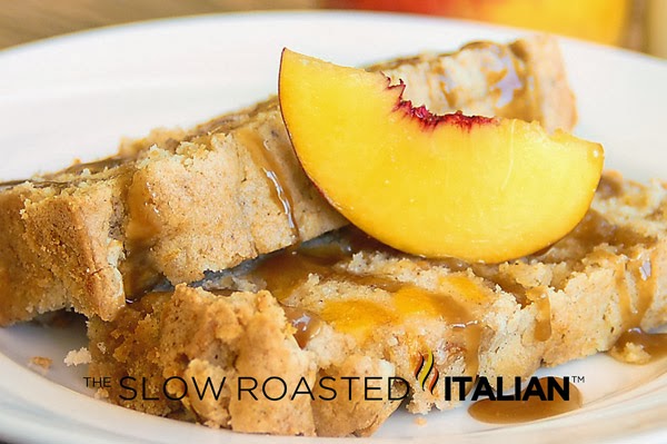Peach Cobbler Pound Cake #cake #peach #recipe