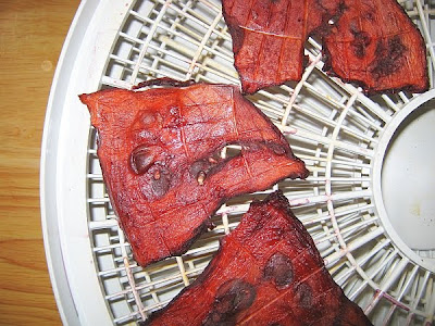 watermelon chip jerky after drying is completed