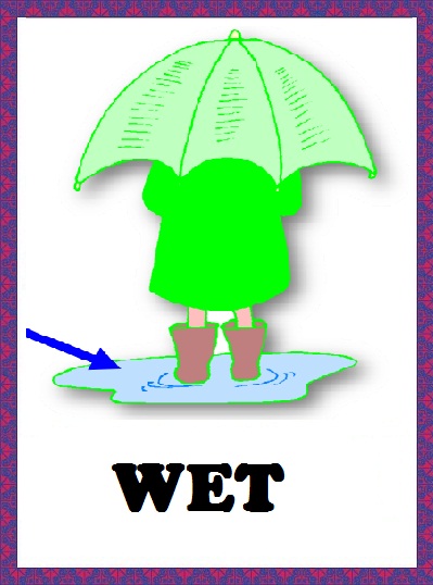 Kindergarten Worksheets: weather flashcards Cold