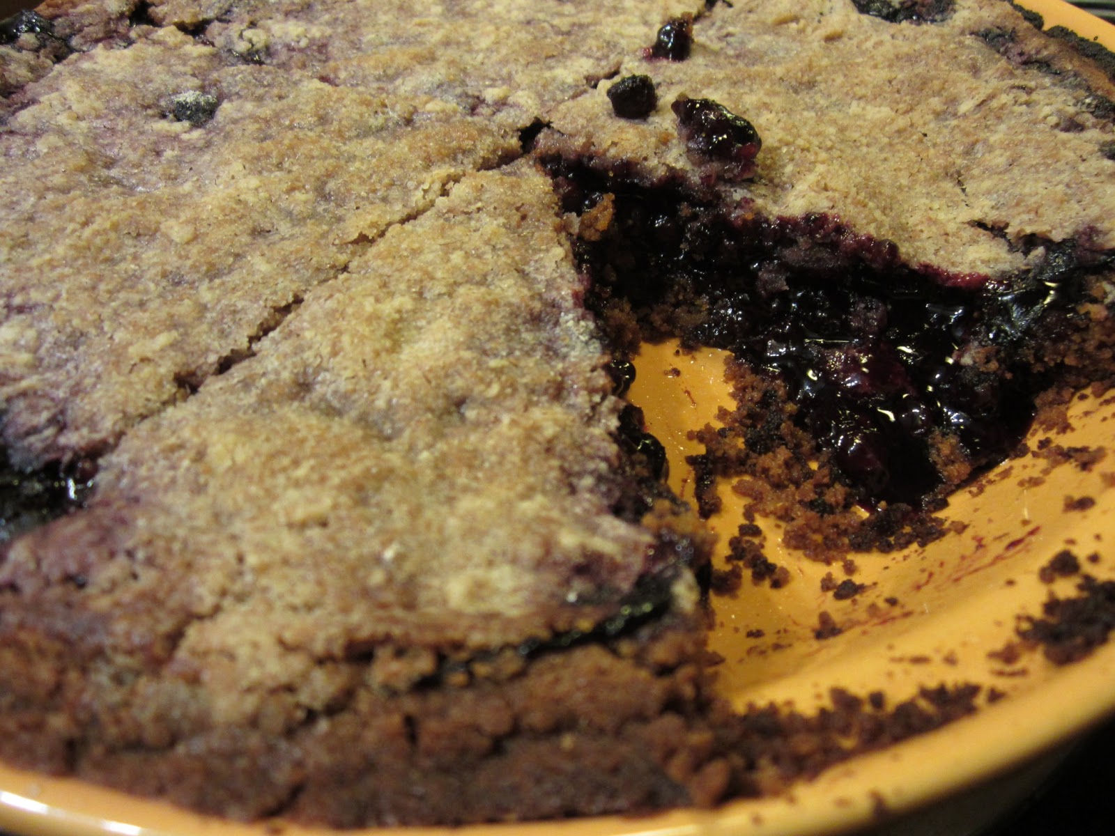The Scarlet Spoon Blueberry Crumble Pie with Graham Cracker Crust