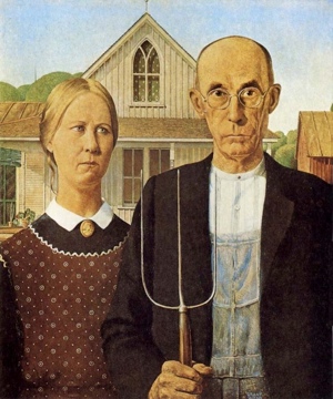  : AMERICAN GOTHIC SHOES | 1926 | GRANT WOOD | OLD SHOES