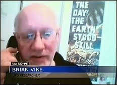 IMAGES FROM THE CTV TV NEWS ON UFOs. Investigator Brian Vike.