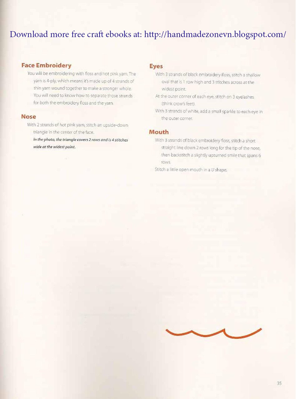 Một số chart móc con voi Free Craft Ebooks