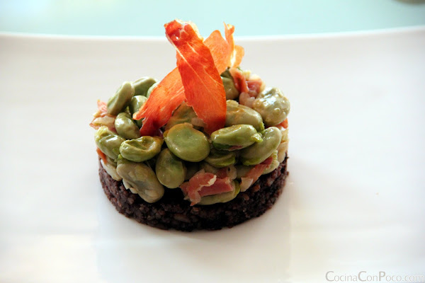 Timbal de Morcilla y Habas receta Timbal de Morcilla y Habas receta