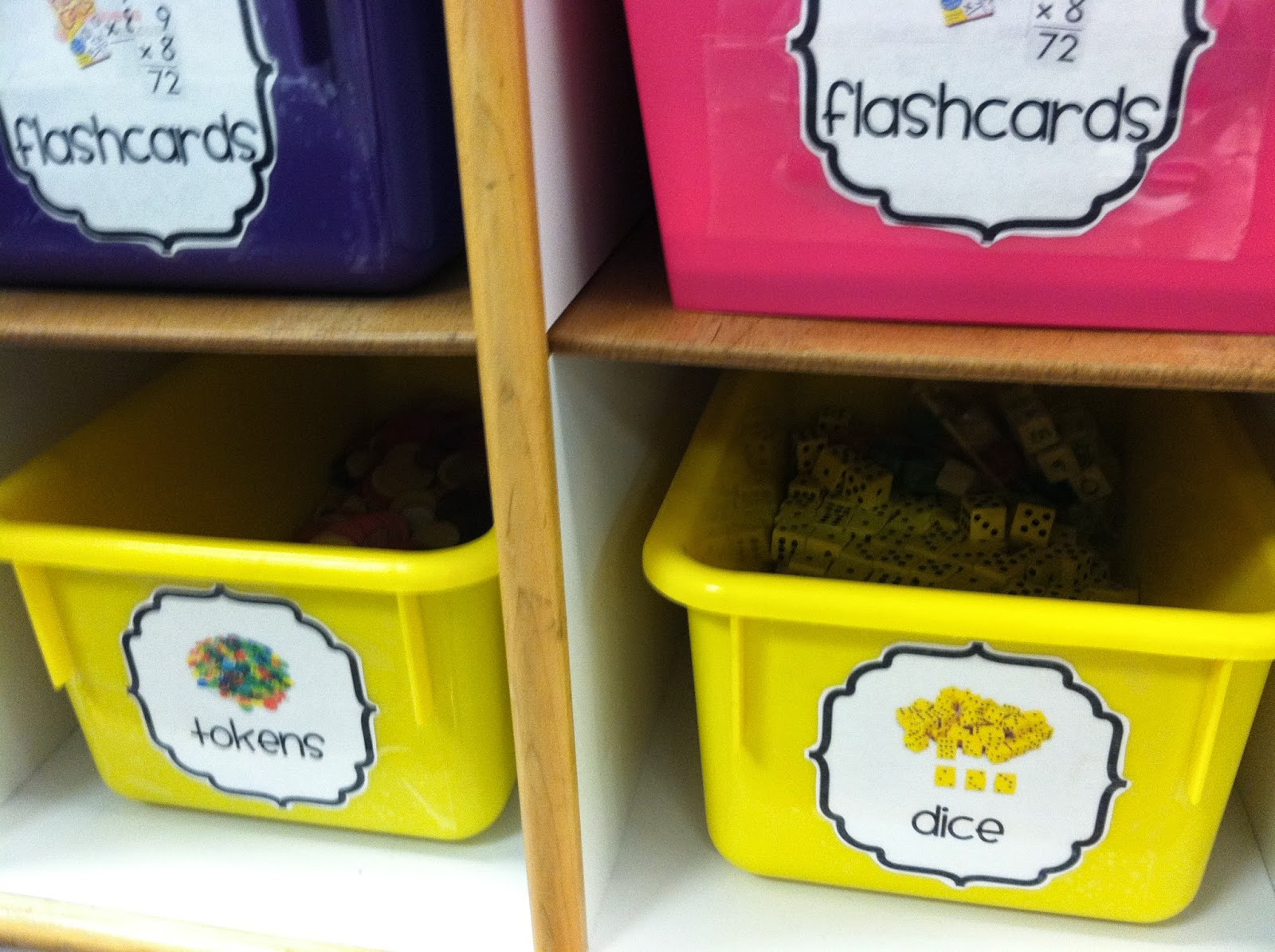 Fourth Grade Flipper Monday Made It {New/Old Math Bins, Spray Paint