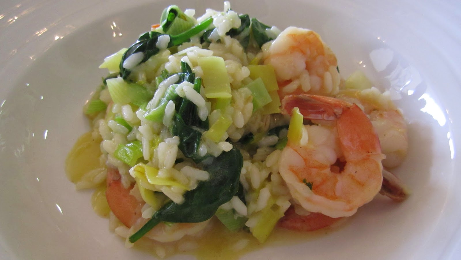 country kitchen Wolgan Valley nsw australia prawn and leek risotto